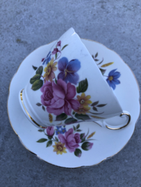 Koffiekopje bloemen Regency English bone China