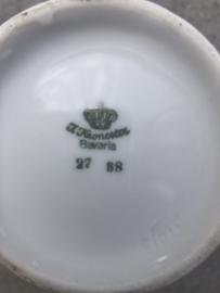 Koffiepot Kronester bavaria bloem grijs goud