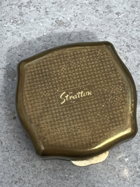 Vintage Pillendoosje goudkleur Stratton england