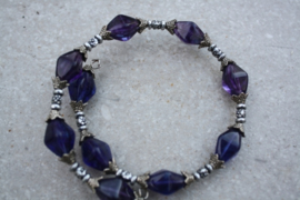 Vintage armband paars