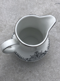 Melkkannetje Winterling Schwarzenbach wit- zilver