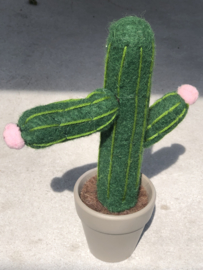 Potje met stoffen cactus