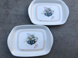 Klein dienblad/onderzetter/schaaltje boeket