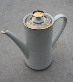 Koffiepot wit met goud Winterling