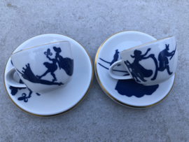 Set kopjes Lengsfeld Edition en Soie Zürich I en II