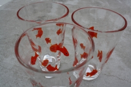 Waterglazen goudvis