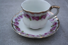 Koffiekopje roze-goud