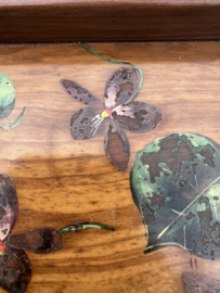 Vintage dienblad hout