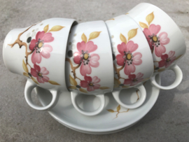 Koffiekopjes Arzberg roze bloem