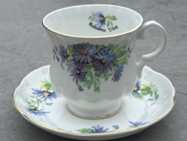 Koffiekopje Bone China London Michaelmas daisy