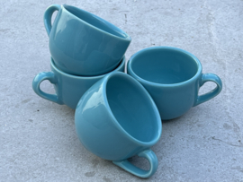 Koffiekopjes groen-blauw  H&H