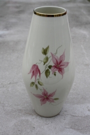 Vaas crèmekleur met roze bloemen PMR Jaeger&Co