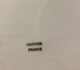 Limoges plateau met kopje en asbak, handgeschilderd