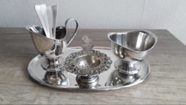 Tinnen Art Deco Creamset Douwe Egberts/Herbert Hooikaas