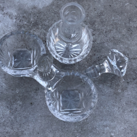 Tafelsetje kristal & glas