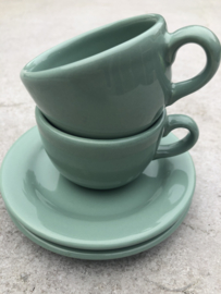 Set koffiekopjes groen uit Portugal