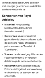 Koffiekopje Engels porselein Royal Adderley