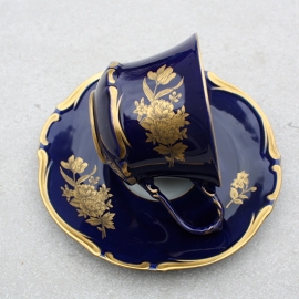 Kopje blauw-goud