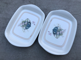Klein dienblad/onderzetter/schaaltje boeket