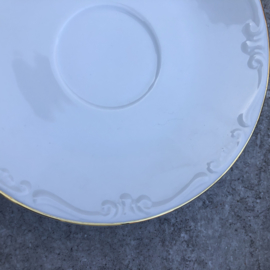 Setje theekopjes wit-goud Bavaria Creidlitz