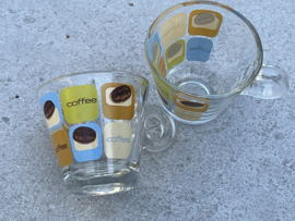 Italiaanse espresso kopjes glas Cerve
