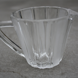 Melkkannetje glas mat/helder