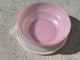 Roze Tupperware bewaardoosje/food container