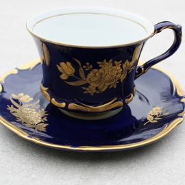 Kopje blauw-goud