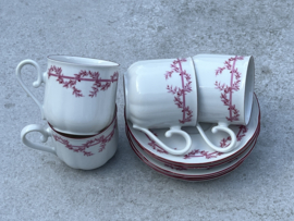 4 kopjes Winterling Bordeaux rood