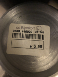 4 bordjes rvs Bijenkorf
