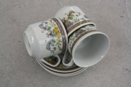 Set van 3 koffiekopjes Bohemia