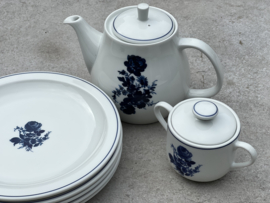 Deel servies Mosa Blauwe bloem