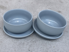 Set van 2 schaaltjes blauw “Chic”