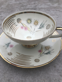 Vintage thee trio Winterling goud-pastel