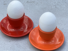 Emsa kunststof eierdopjes rood oranje
