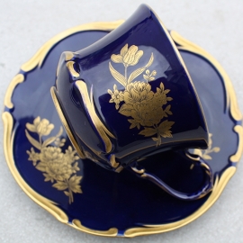Kopje blauw-goud