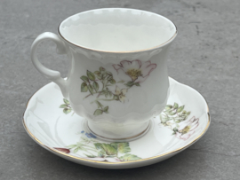 Koffiekopje Bone China London rozebottel rosehip