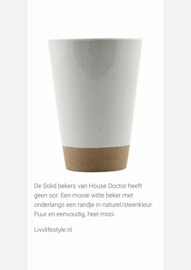 Aardewerk mok house doctor serie solid