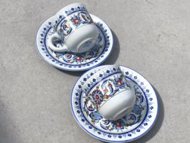 Vintage Turkse espressokopjes Sema Porselen