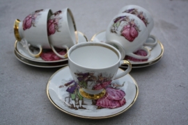 Set koffiekopjes Rococo Mitterteich