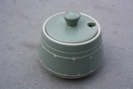 Suiker- of jampot groen Prinknash