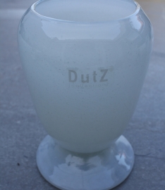 Vaas of waxinelichthouder glas wit Dutz