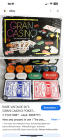 Vintage gran casino pokerchips didatto Italy