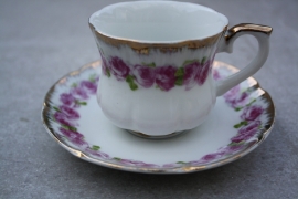Koffiekopje roze-goud