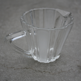 Melkkannetje glas mat/helder