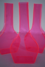 Fluor kunststof vaas ROZE