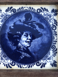 Schilderijtje/ tegeltje Rembrandt