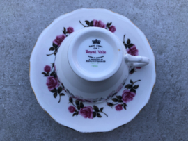 Koffiekop roze bloem Royal Vale Ridgeway potteries