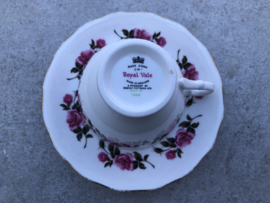 Koffiekop roze bloem Royal Vale Ridgeway potteries