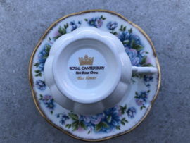 Koffiekopje blue flower Royal Canterbury England